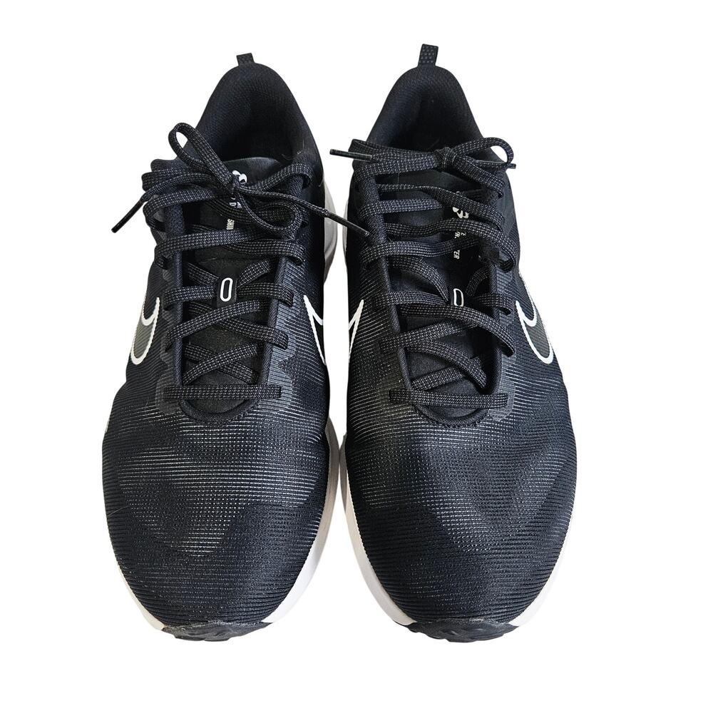 Nike Downshifter 12 Road Running Sneaker Black White Swoosh Everyday Men's 11.5W